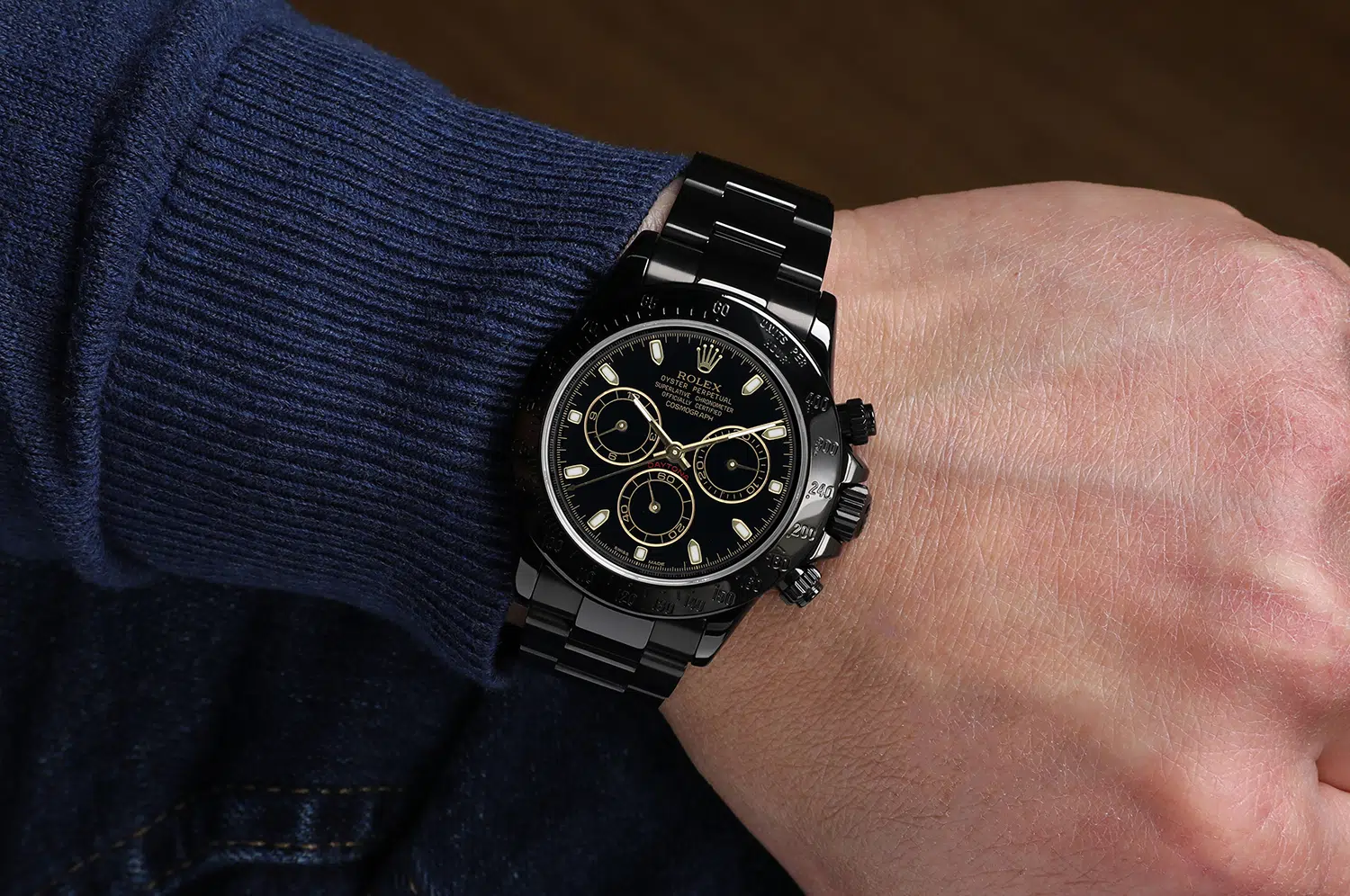 Rolex 116523 Daytona Black PVD/DLC Coated Watch with Black Dial – image 9