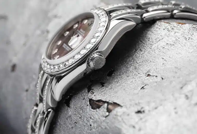 Rolex White Gold Lady-Datejust Pearlmaster 80299 29mm Black Mother of Pearl Dial, Diamond Bezel and Bracelet – image 3
