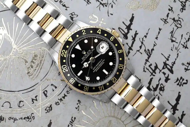 Rolex GMT-Master 16713 Stainless Steel and Yellow Gold Watch with Black Dial Complete – image 4