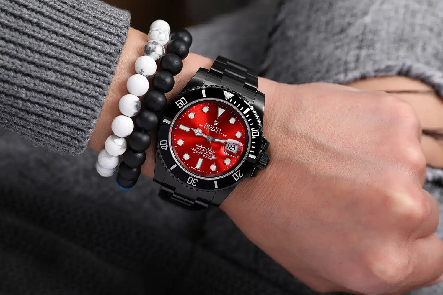 Rolex Submariner Date Red Dial Black PVD/DLC Stainless Steel Watch 116610LN – image 8