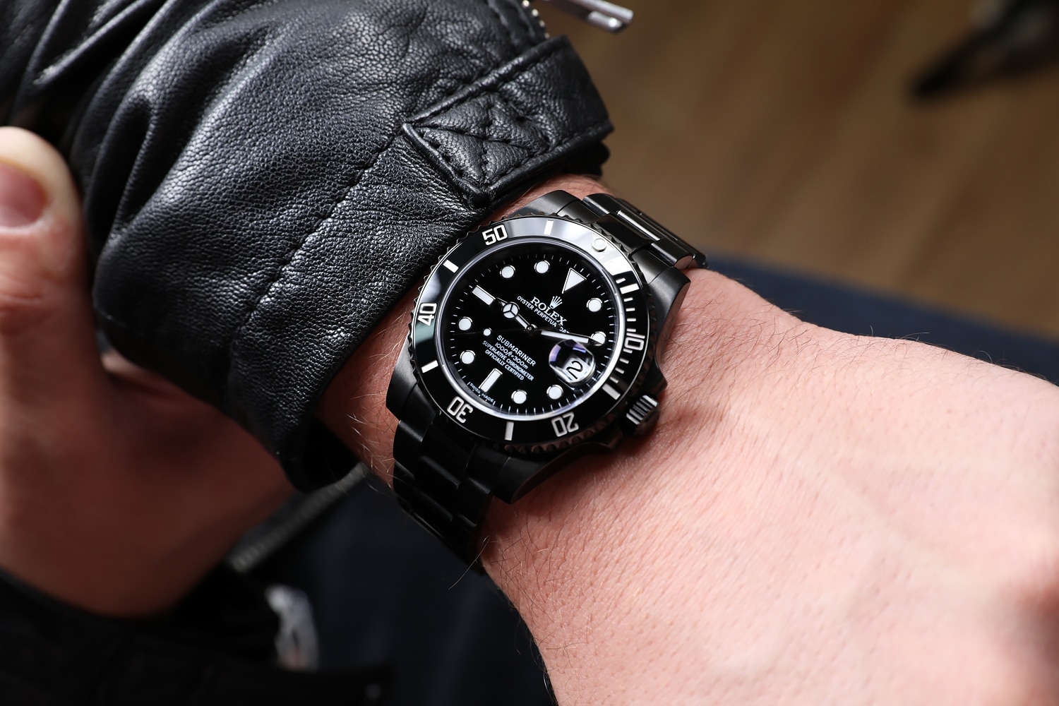 Rolex Submariner Date Black PVD/DLC Coated Stainless Steel Watch 116610LN