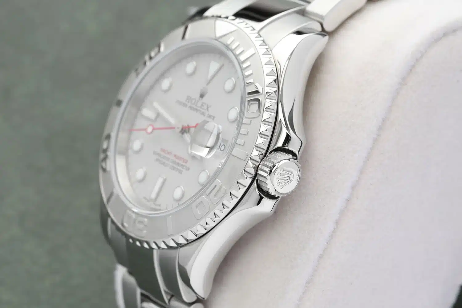 Rolex Yacht-Master 40mm 16622 Stainless Steel Watch Platinum Dial Platinum Bezel (Rolex Box Included) – image 6