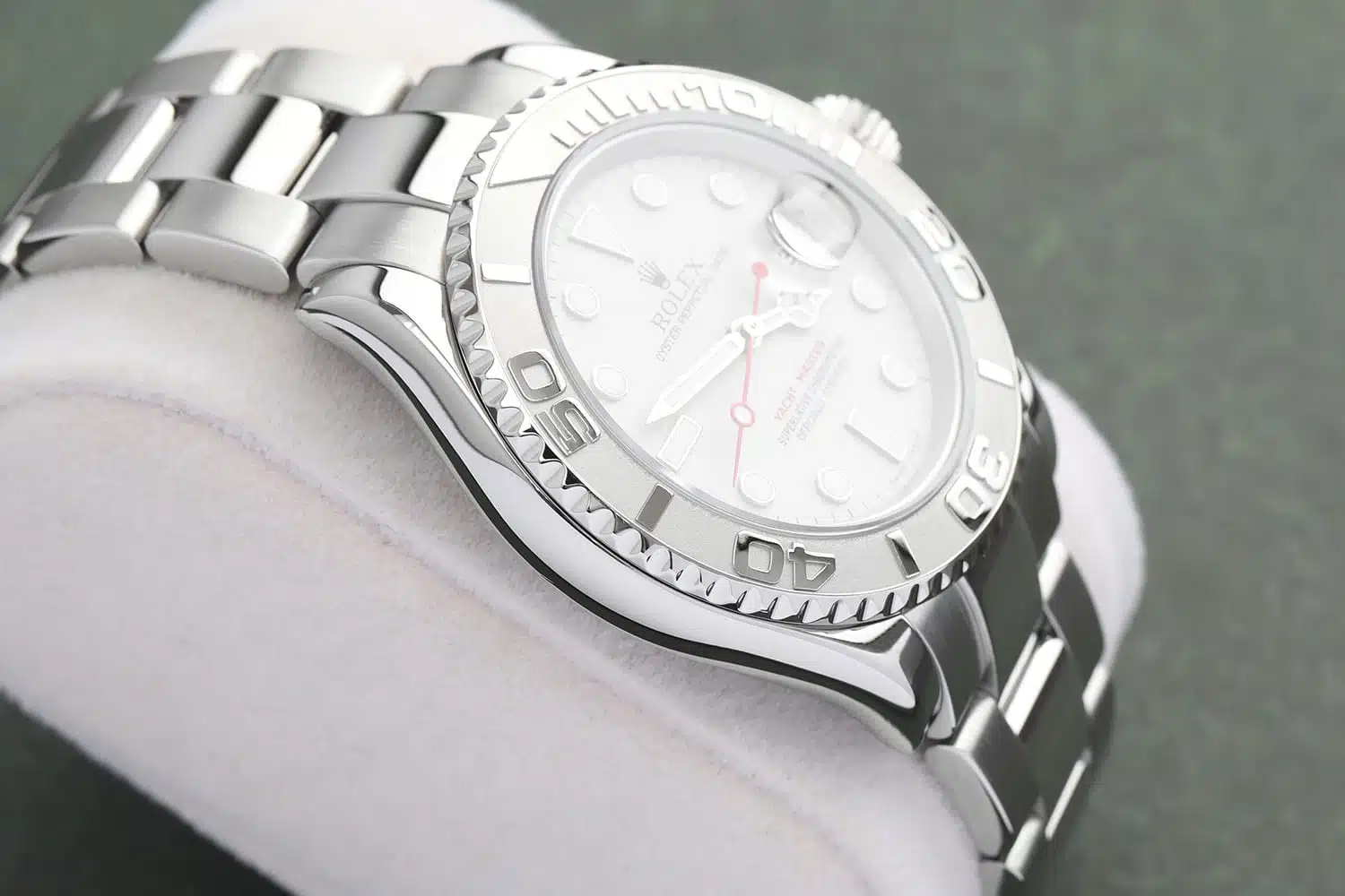 Rolex Yacht-Master 40mm 16622 Stainless Steel Watch Platinum Dial Platinum Bezel (Rolex Box Included) – image 7