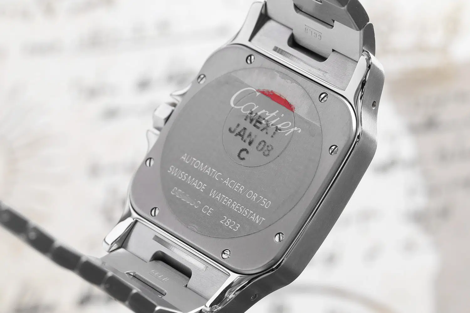 Cartier Santos Galbee XL Stainless 32mm White Roman Numeral Watch 2823 – image 7