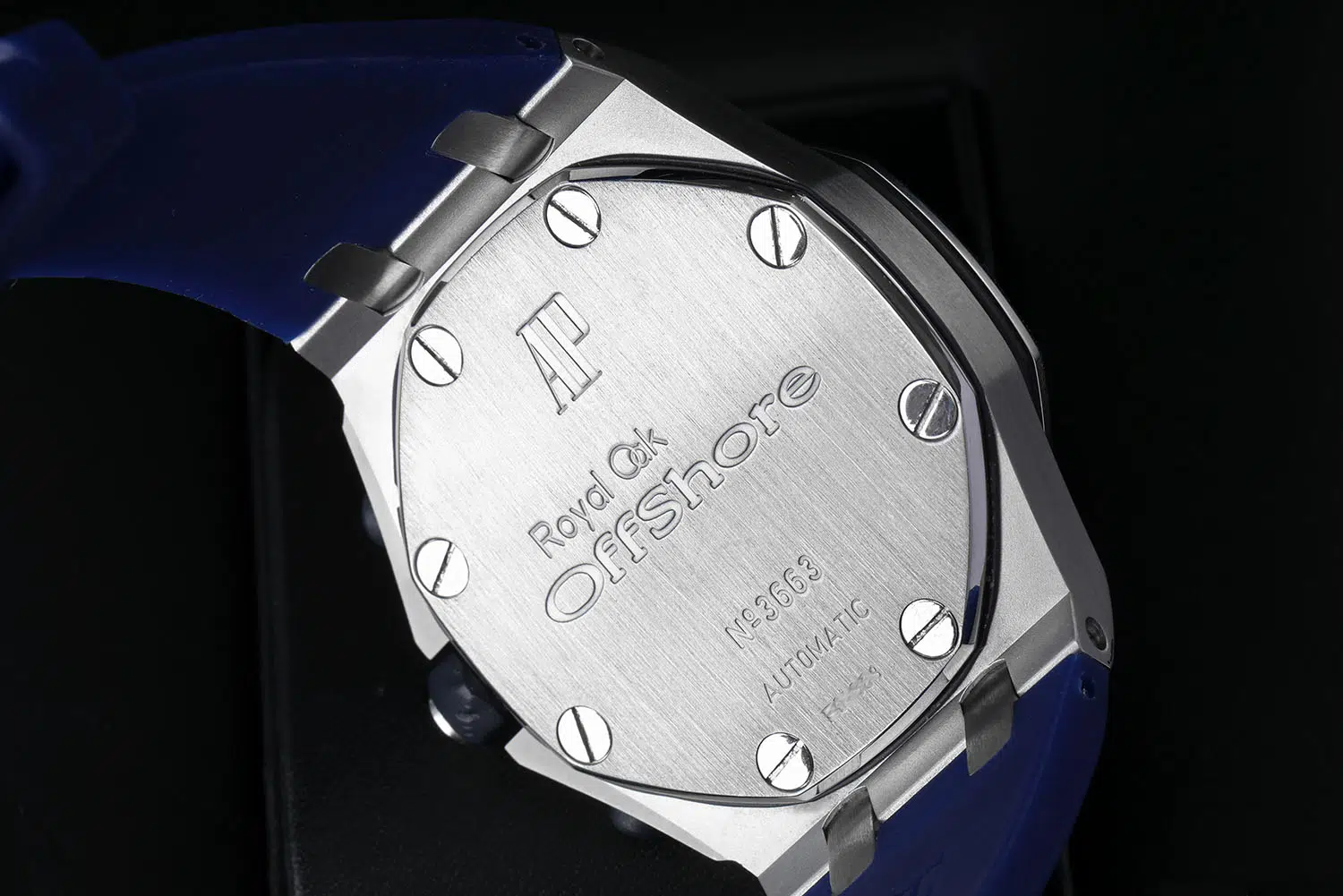 Audemars Piguet Royal Oak Offshore 26020ST.OO.D020IN.01 Chronograph Stainless Steel Watch Blue Rubber Strap – image 6