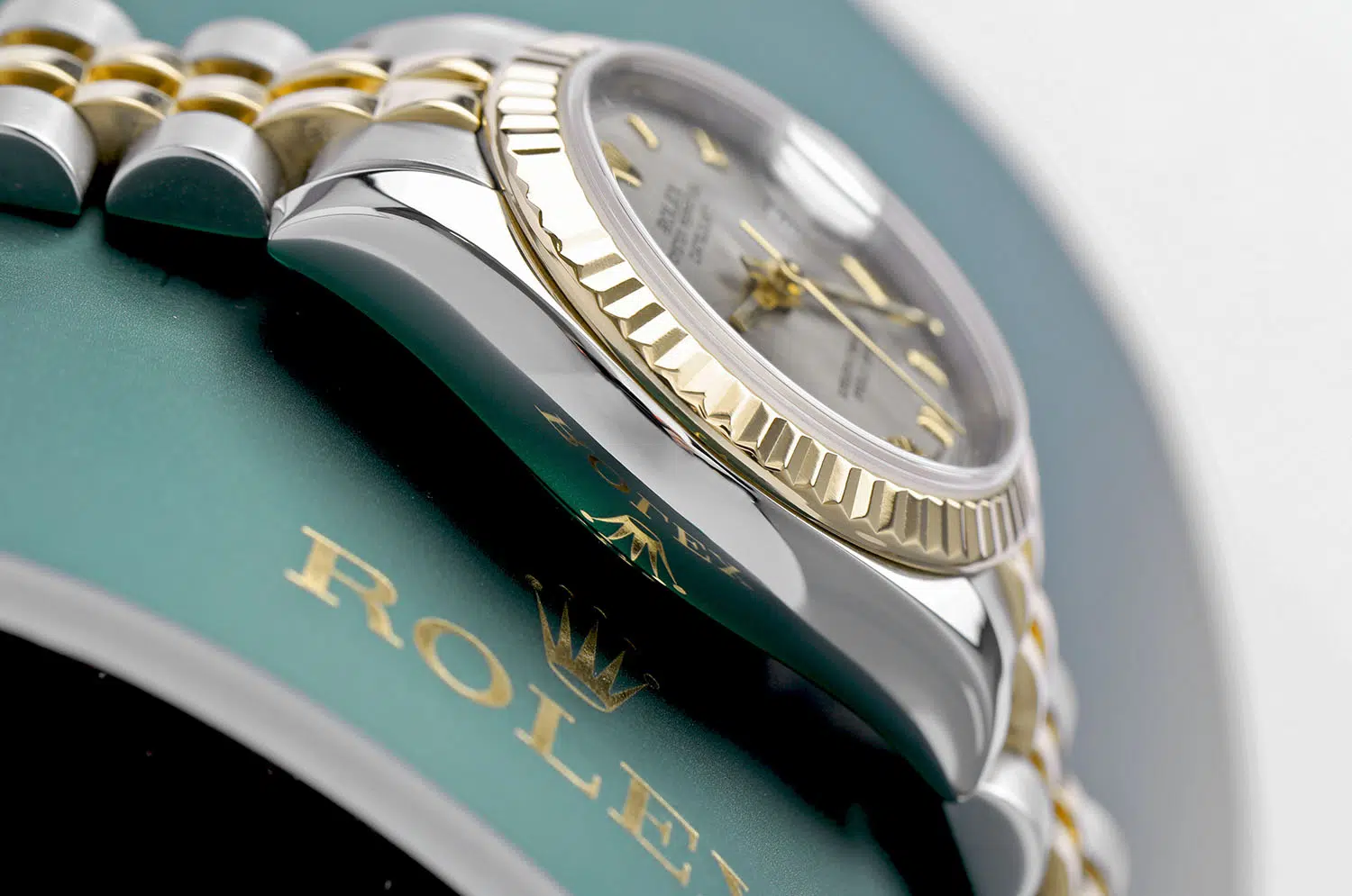 Rolex Lady-Datejust 179173 26mm Steel & Yellow Gold Watch Grey Roman Dial Jubilee – image 5