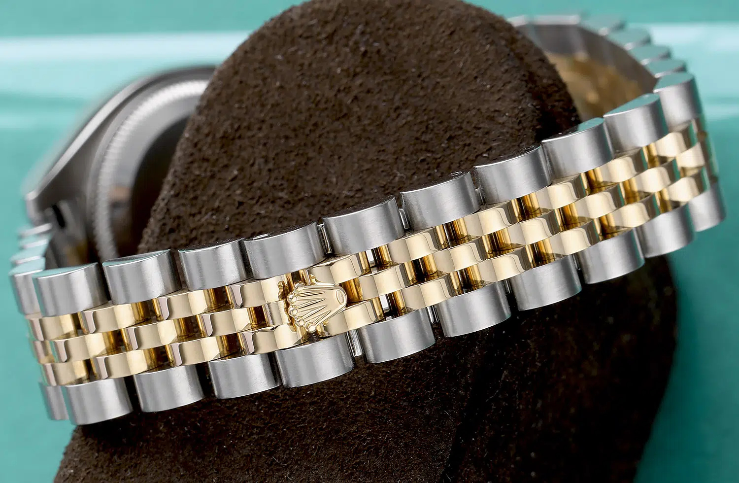 Rolex Lady-Datejust 179173 26mm Steel & Yellow Gold Watch Champagne Index Dial Jubilee – image 10