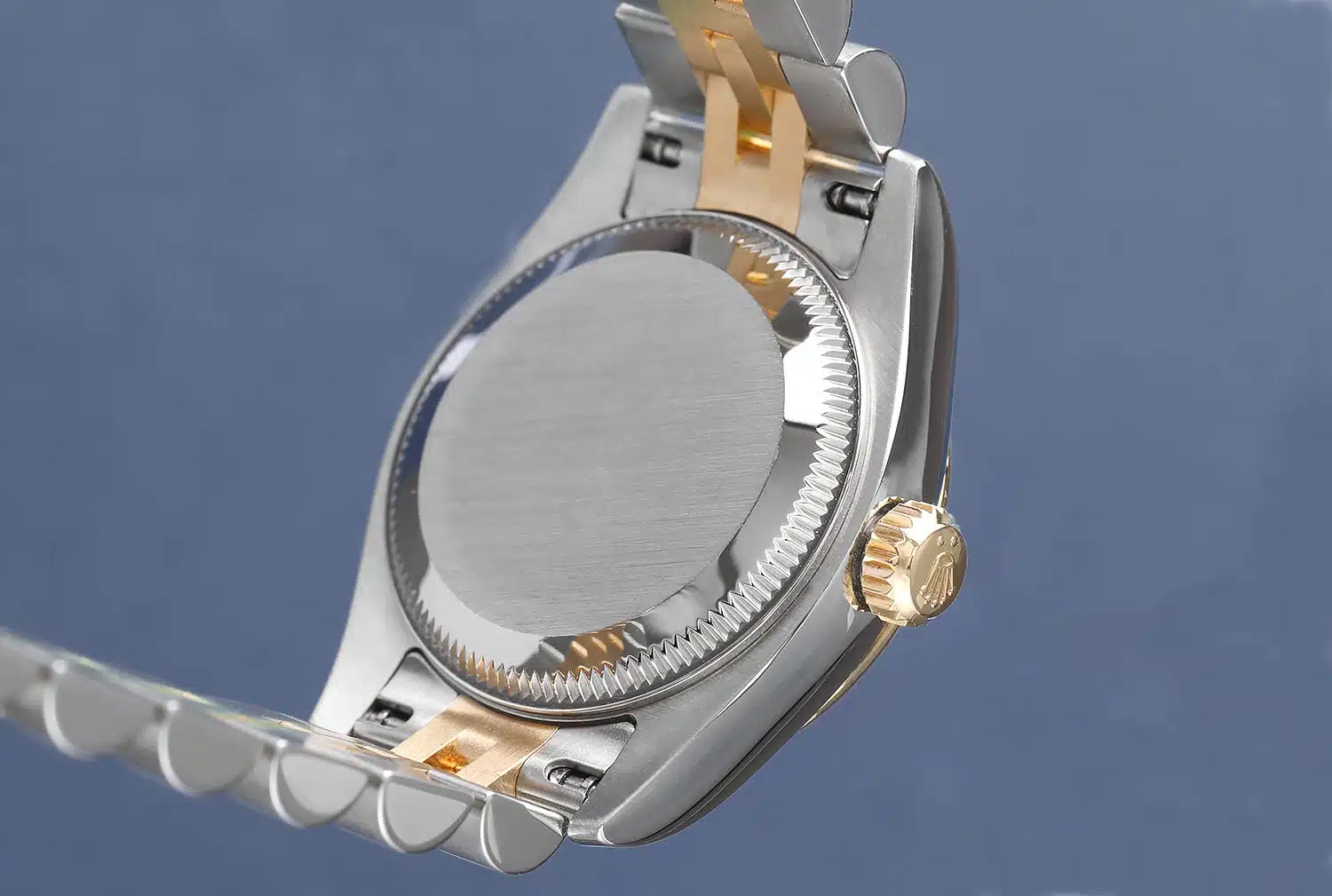 Rolex Lady-Datejust 179173 26mm Steel & Yellow Gold Watch Factory Champagne Diamond Dial Jubilee Band – image 6