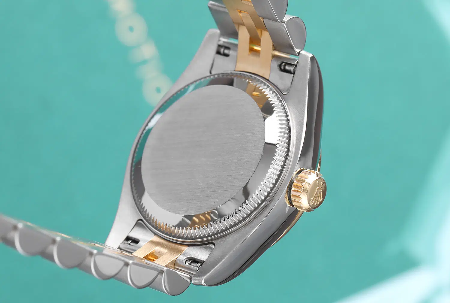 Rolex Lady-Datejust 179173 26mm Steel & Yellow Gold Watch Champagne Index Dial Jubilee – image 9