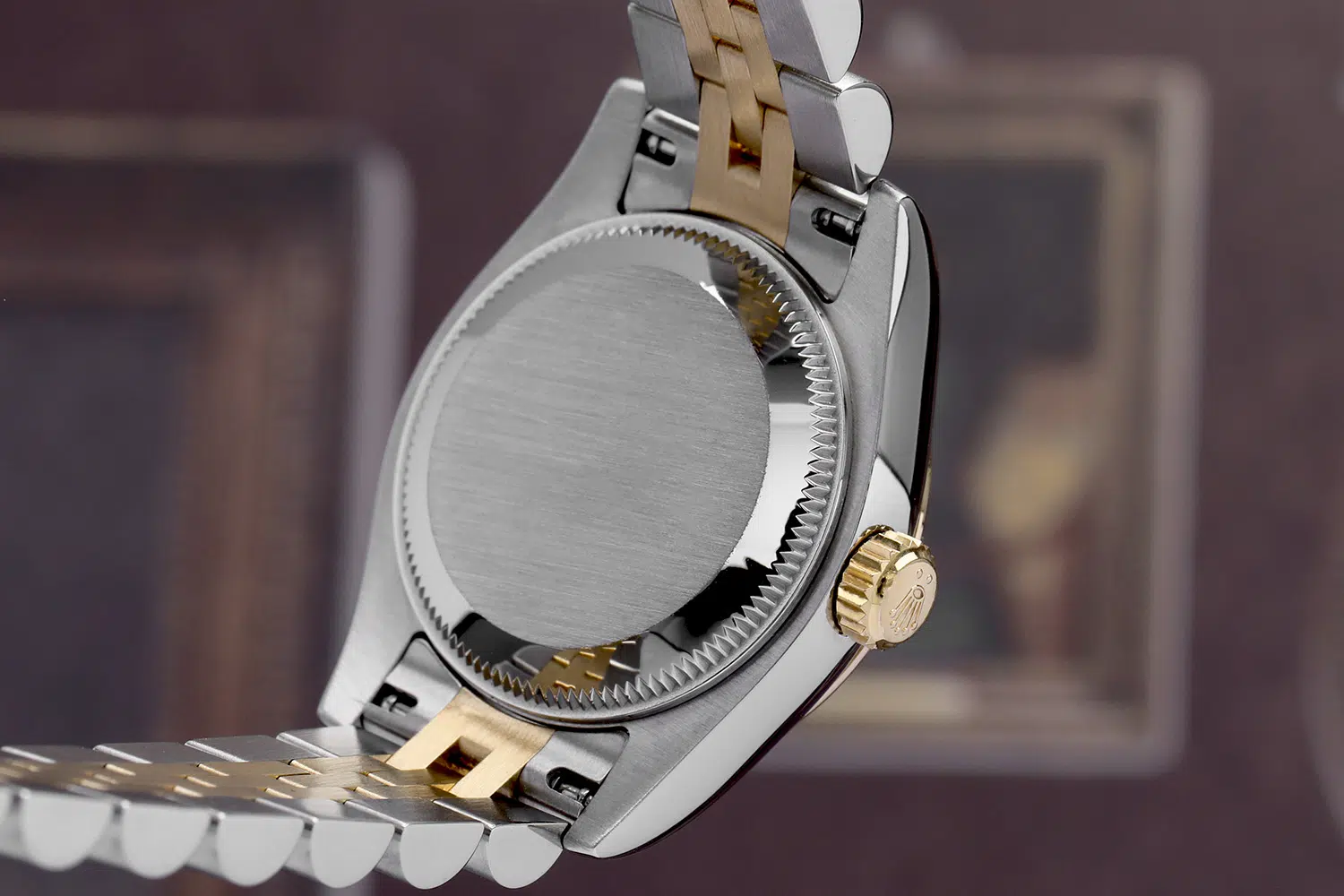 Rolex Lady-Datejust 179173 26mm Steel & Yellow Gold Watch White Roman Dial Jubilee Band – image 6