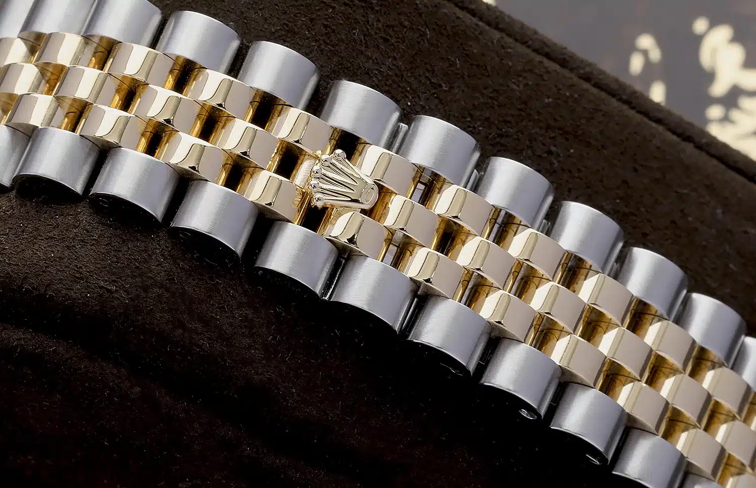 Rolex Datejust 36mm 116233-0155 Jubilee Stainless Steel & Yellow Gold Watch Champagne Jubilee Diamond Dial – image 8