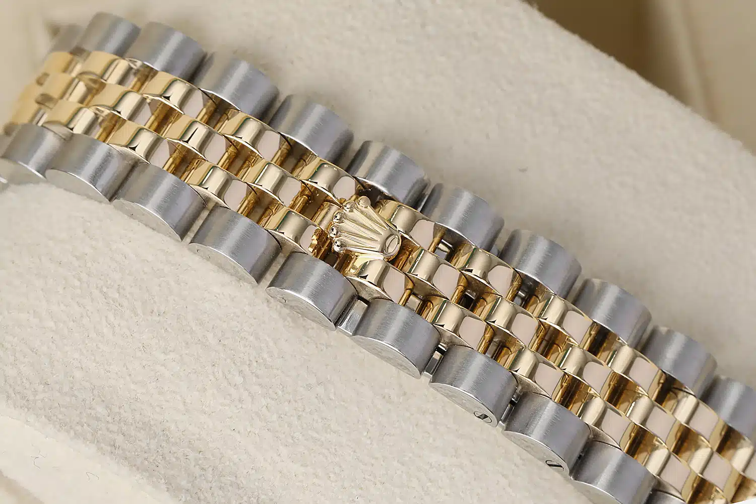 Rolex Datejust 178243 31mm Steel & Yellow Gold Watch Black Diamond Dial Jubilee Band – image 7