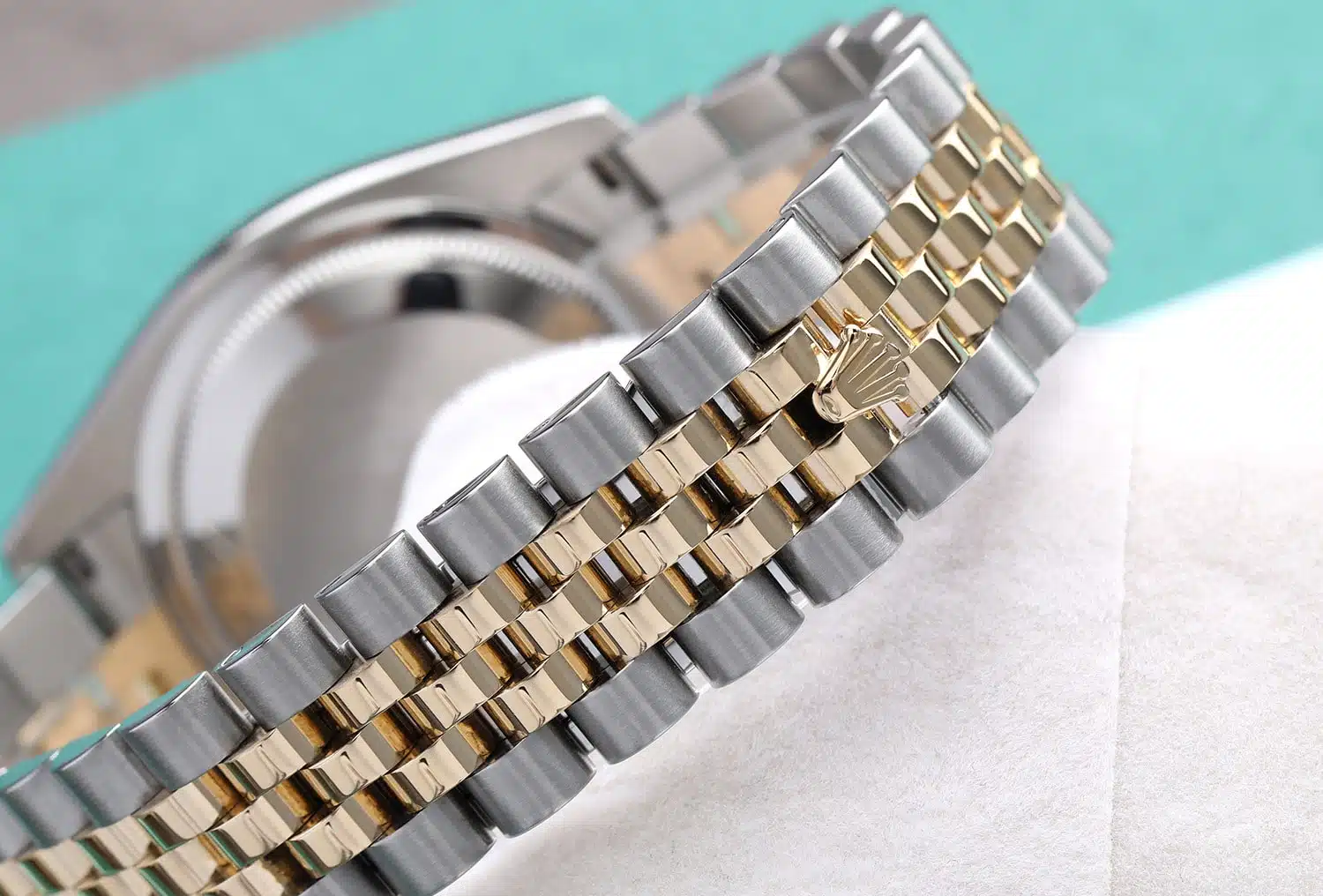 Rolex Datejust 36mm Jubilee 116233-0154 Stainless Steel & Yellow Gold Watch White Diamond Dial – image 7
