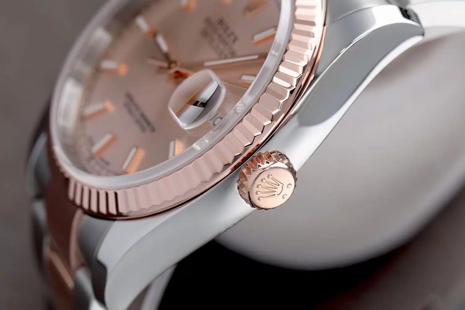 Rolex Datejust 116231-0096 Steel and Rose Gold 36mm Watch Pink Index Dial Oyster Band – image 6