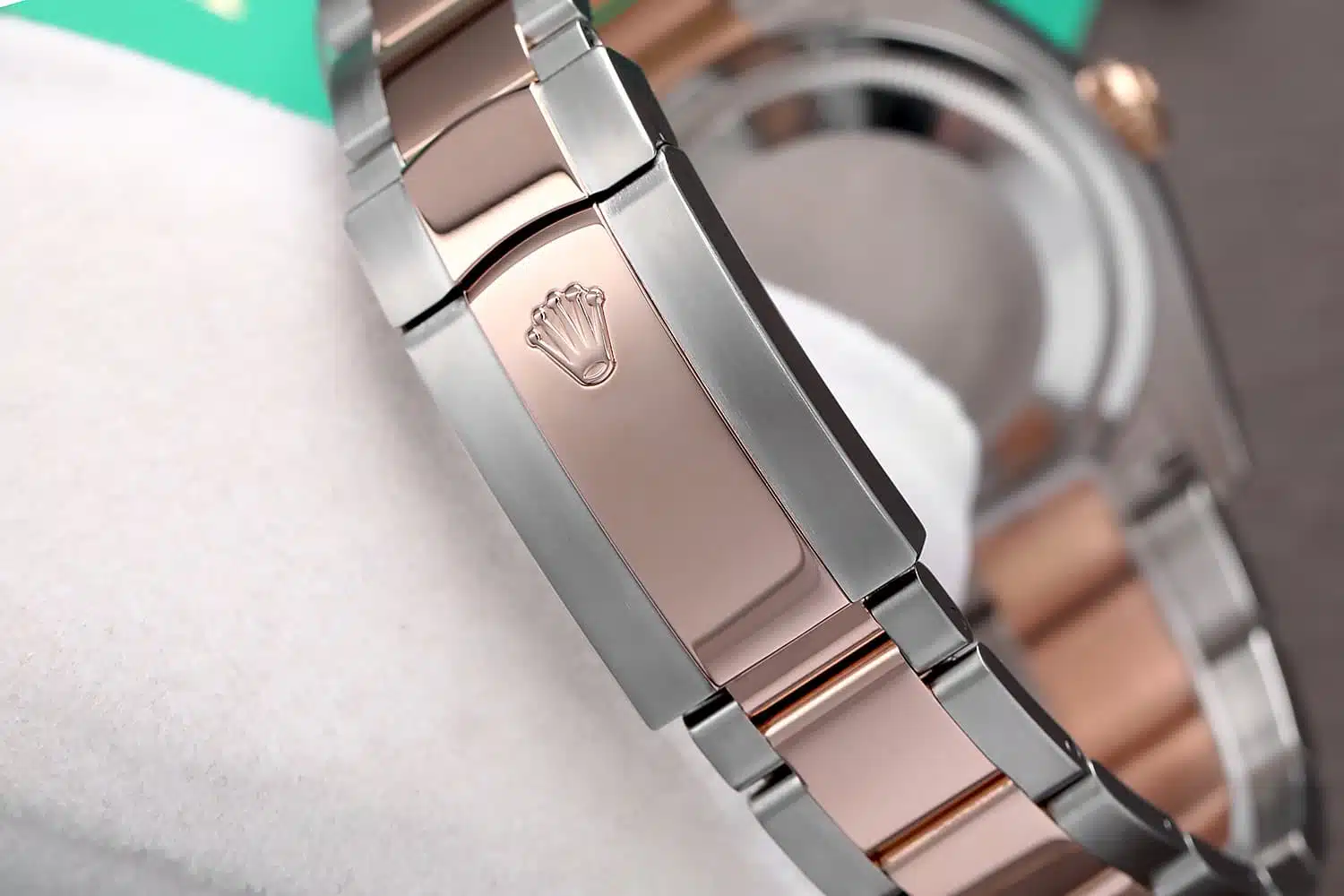 Rolex Datejust 116231-0096 Steel and Rose Gold 36mm Watch Pink Index Dial Oyster Band – image 8