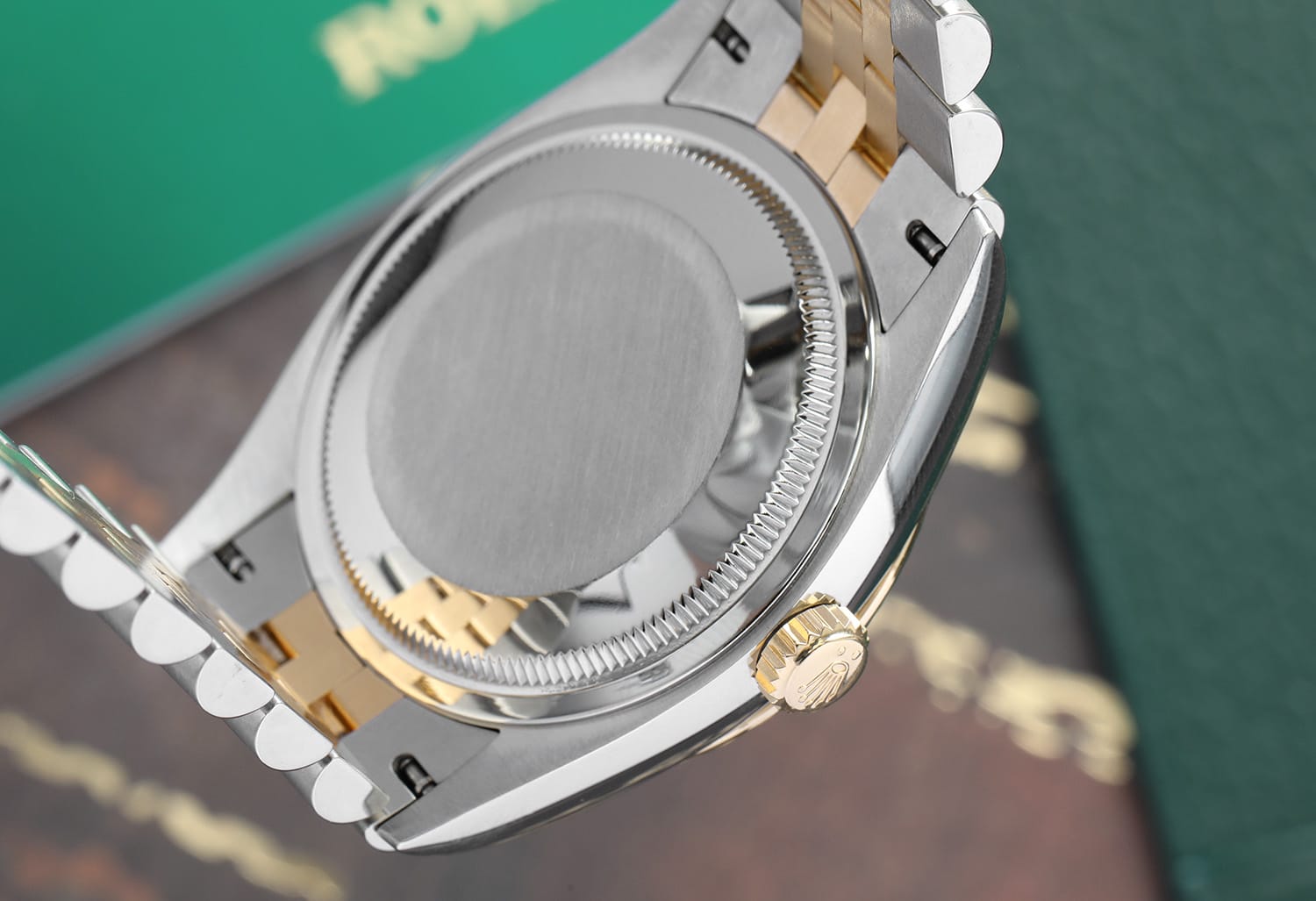 Rolex Datejust 36mm 126233 Stainless Steel & Yellow Gold Watch Jubilee Band Black Diamond Dial MINT