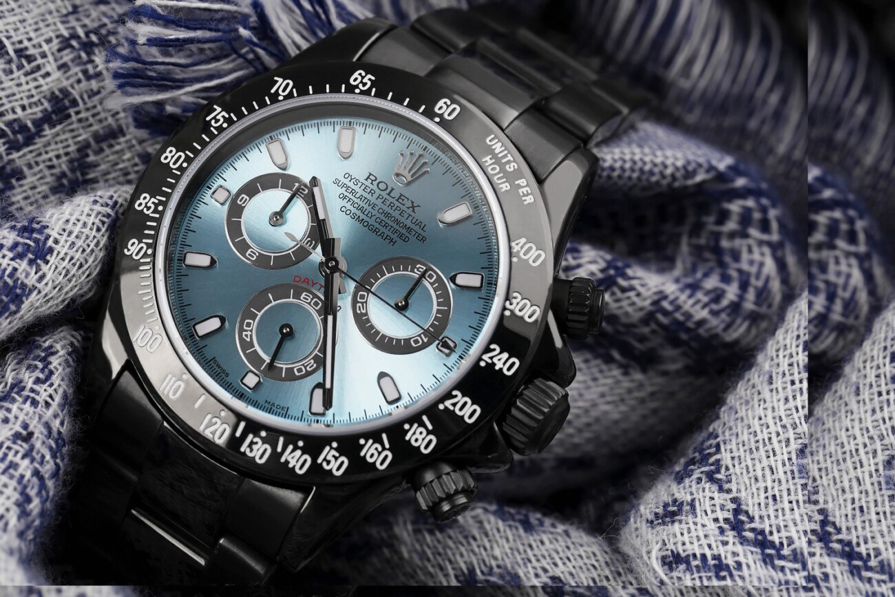 Rolex Oyster Perpetual Cosmograph Daytona Black PVD/DLC Coated Watch 116523