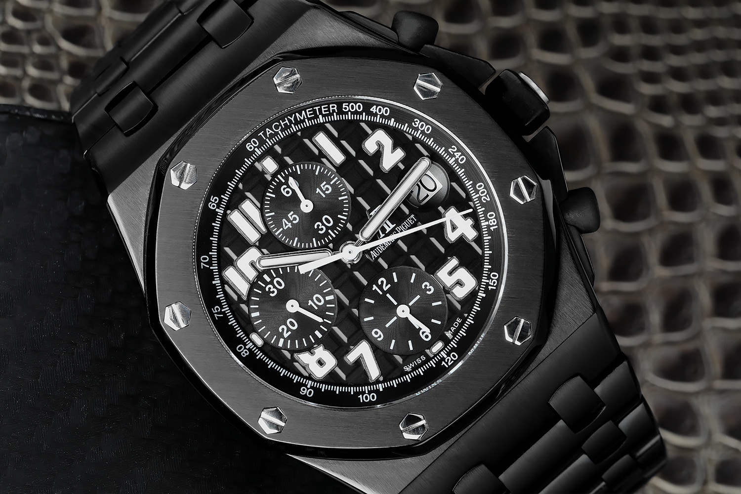 Audemars Piguet Royal Oak Offshore Chronograph Custom Black PVD/DLC Stainless Steel Watch