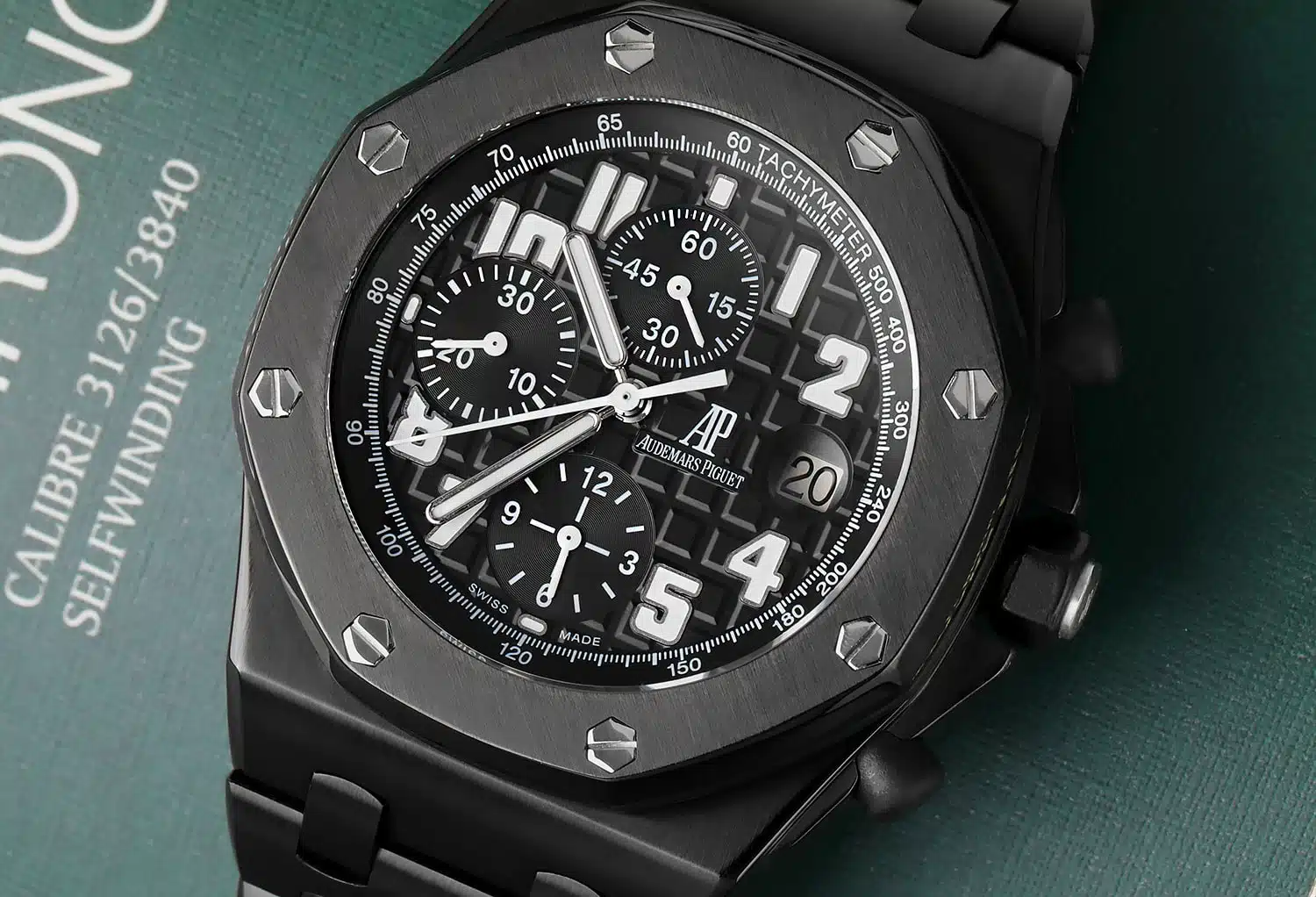 Audemars Piguet Royal Oak Offshore Chronograph Custom Black PVD/DLC Stainless Steel Watch – image 4