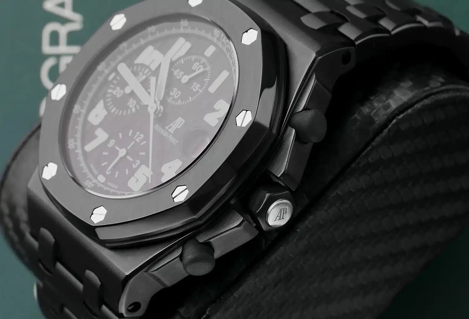 Audemars Piguet Royal Oak Offshore Chronograph Custom Black PVD/DLC Stainless Steel Watch – image 6