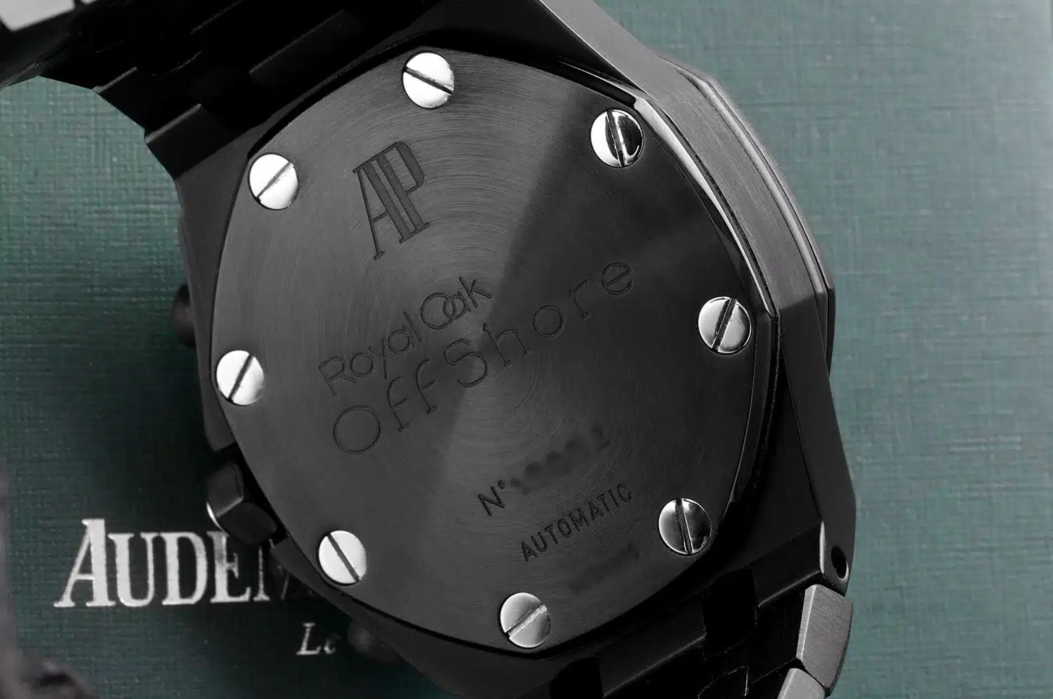 Audemars Piguet Royal Oak Offshore Chronograph Custom Black PVD/DLC Stainless Steel Watch – image 9