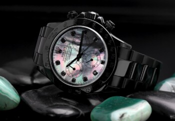 Rolex Daytona Black MOP Diamond Dial Black PVD/DLC Coated Watch 116523 – alternate view