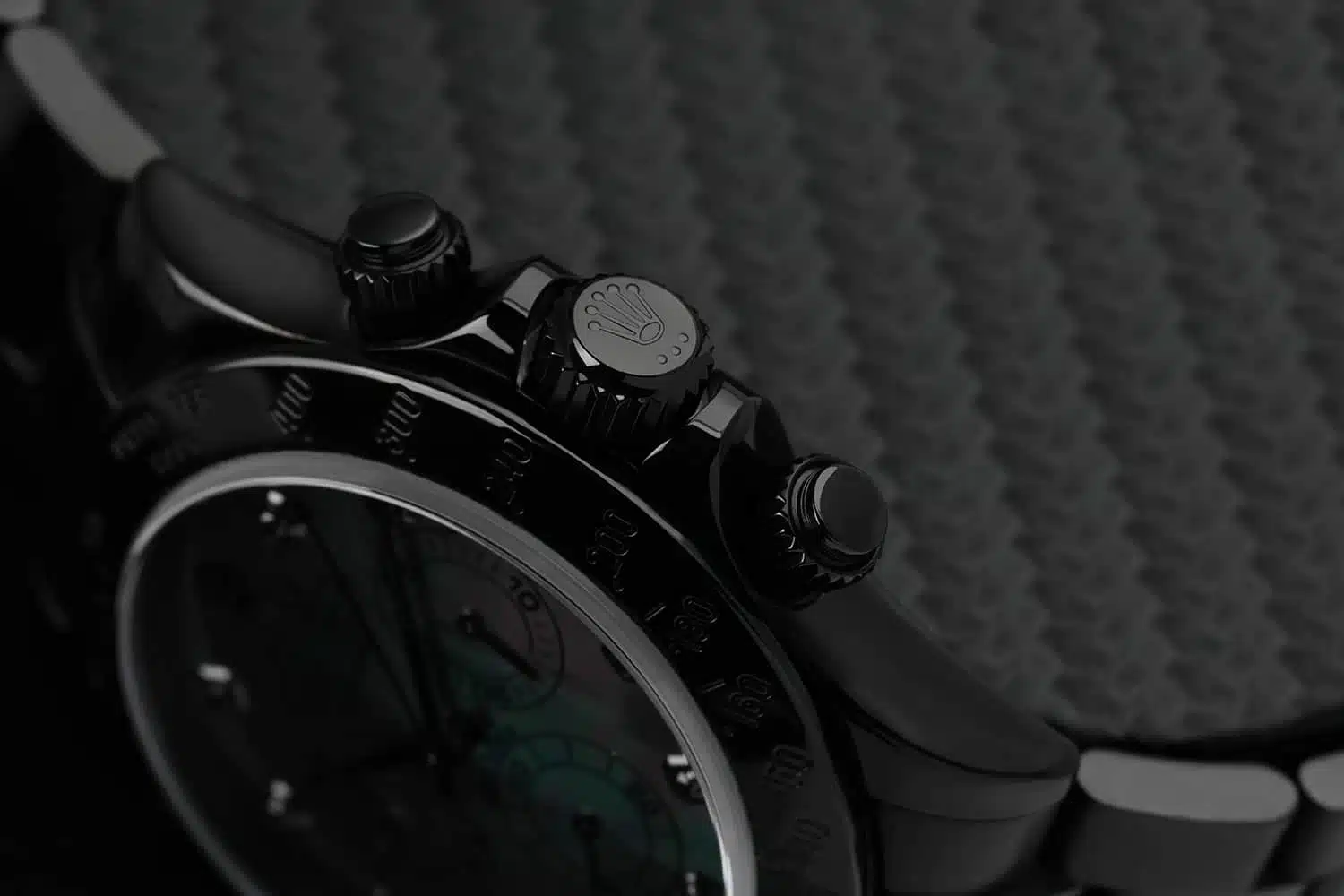 Rolex Daytona Black MOP Diamond Dial Black PVD/DLC Coated Watch 116523 – image 5