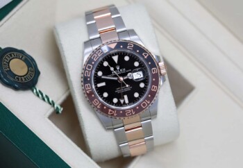 Rolex GMT-Master II 126711CHNR Stainless Steel and Rose Gold 'Root Beer' with Black Dial Watch