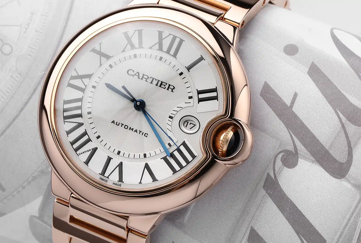 Cartier Ballon Bleu Rose Gold 42mm Watch Box Papers W69006Z2 – image 5