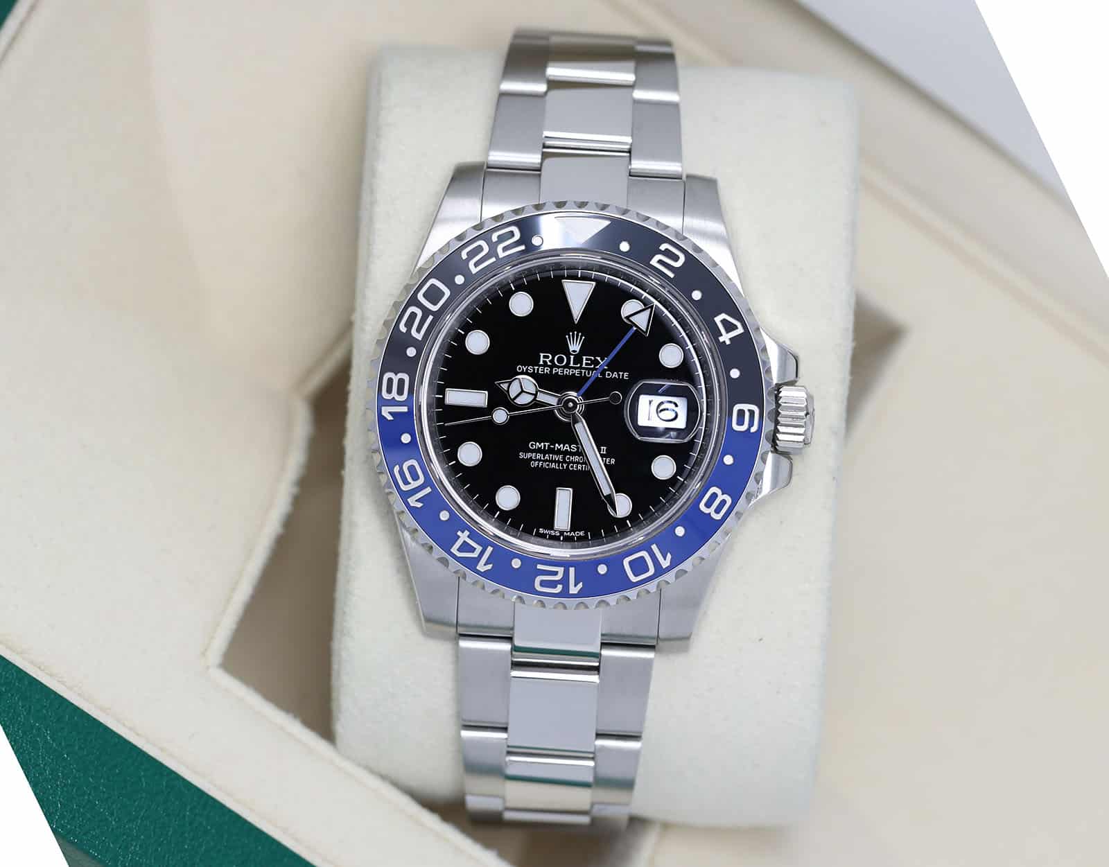 Rolex GMT-Master II 116710BLNR Stainless Steel Watch Batman Mint