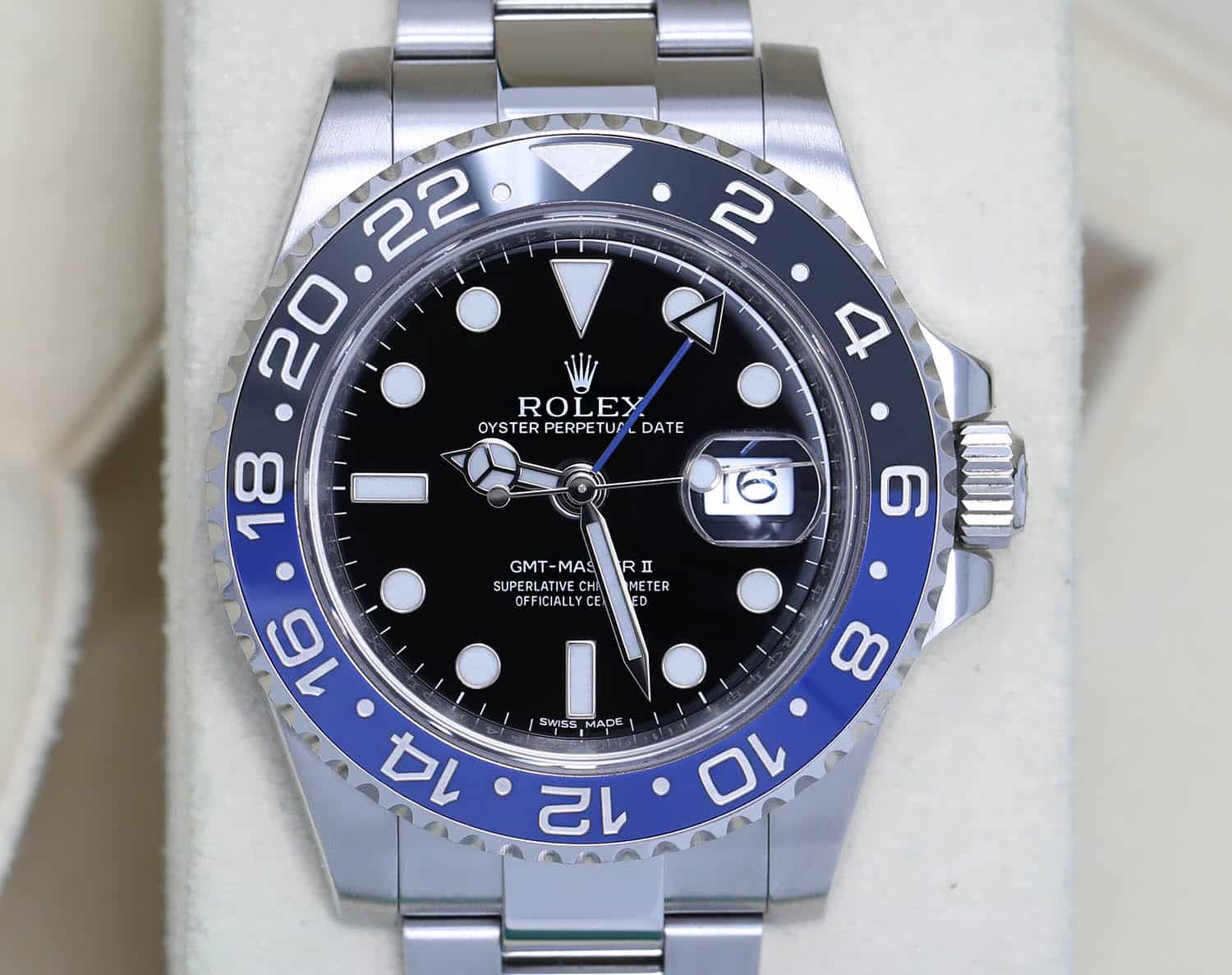 Rolex GMT-Master II 116710BLNR Stainless Steel Watch Batman Mint