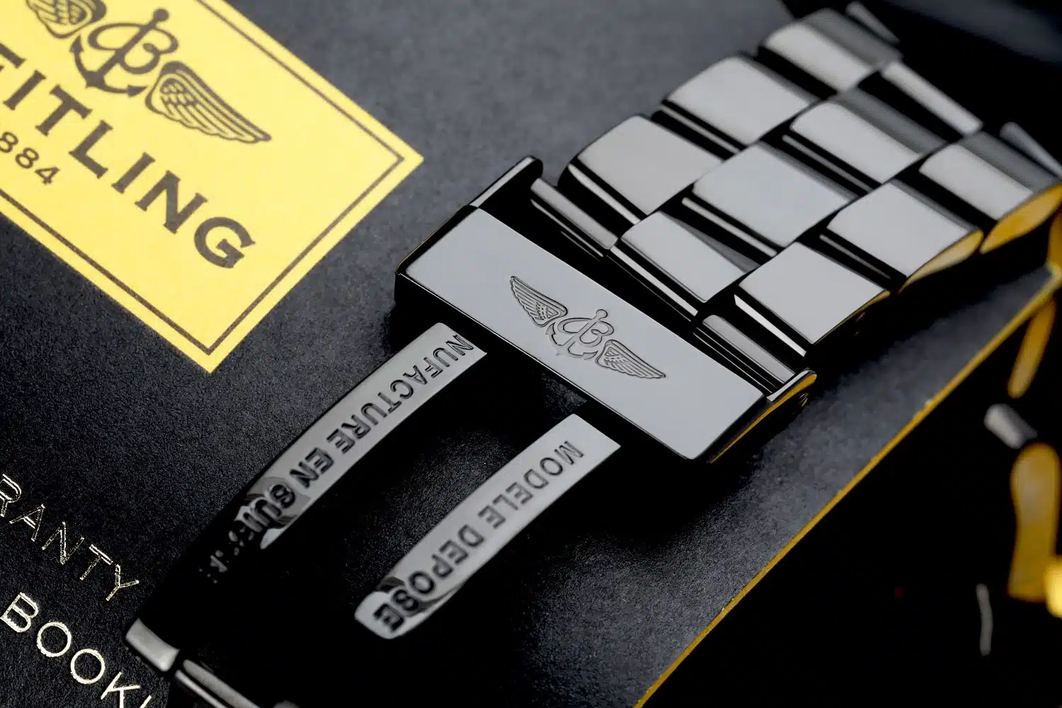 Breitling Super Avenger Chronograph A13370 PVD/DLC Coated with 1- Row Black Diamonds on a Bezel Steel Watch – image 8