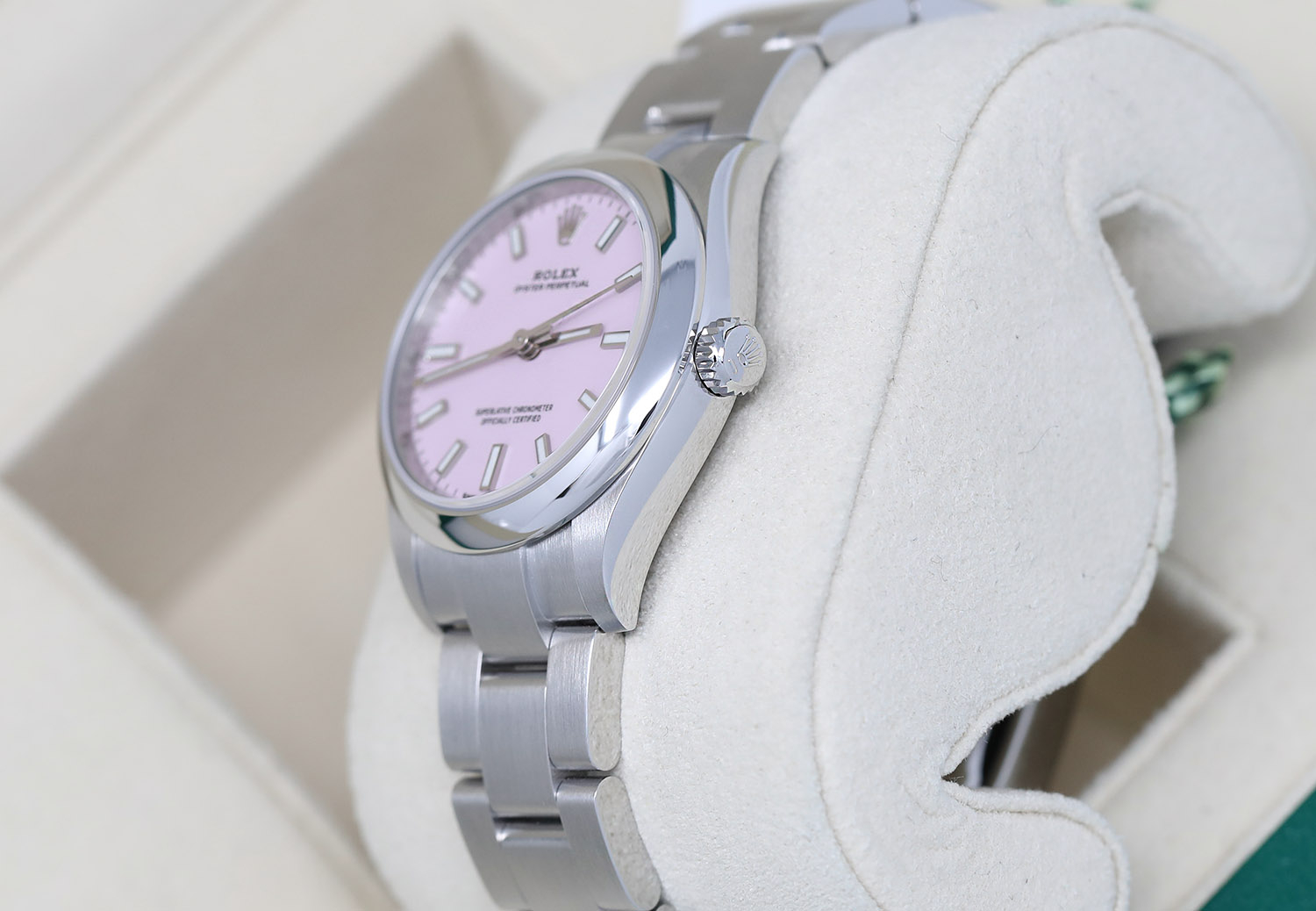 Rolex Oyster Perpretual 31mm 277200 Stainless Steel Watch Candy Pink Dial
