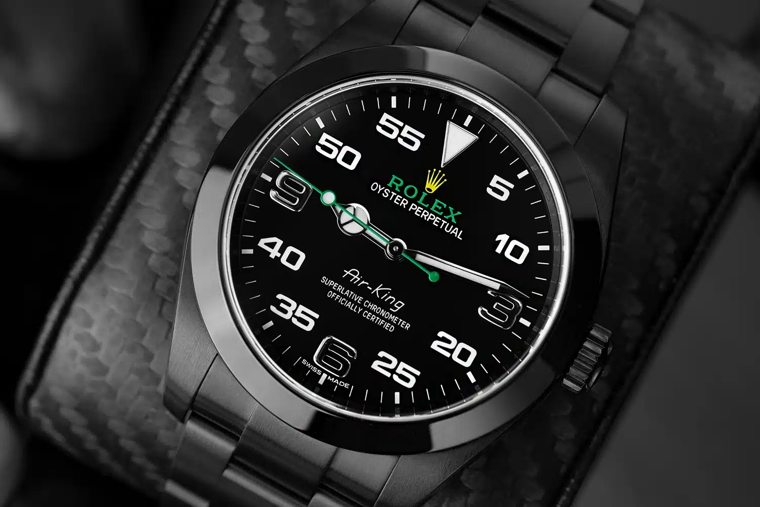 Rolex Air King Black PVD/DLC Coated Stainless Steel 116900 – image 3