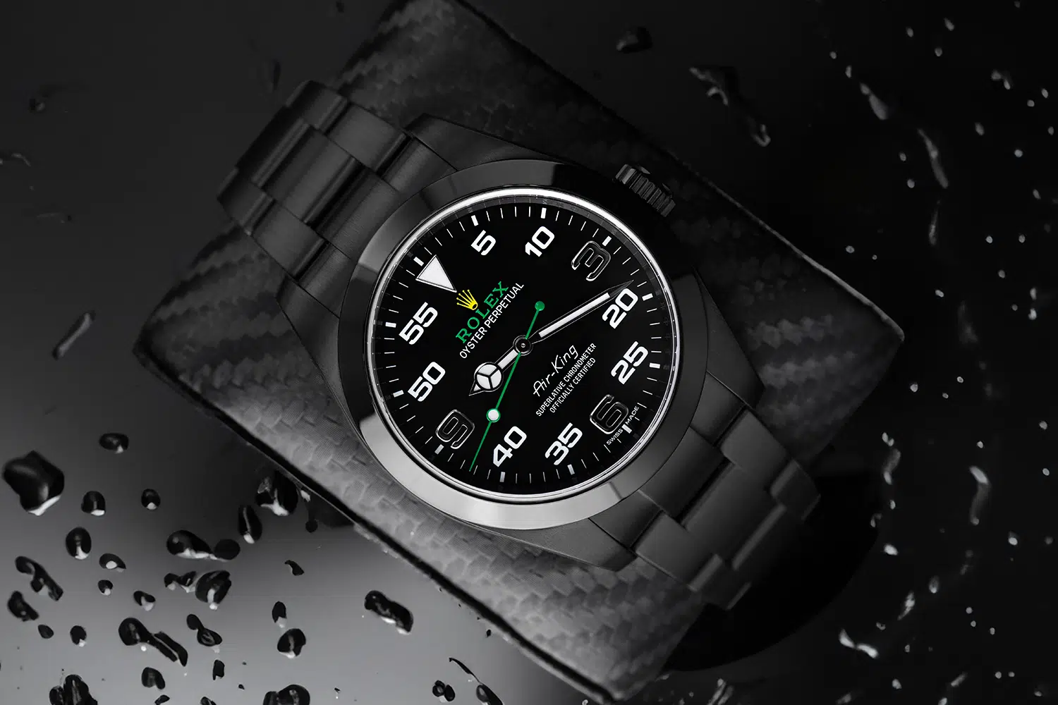 Rolex Air King Black PVD/DLC Coated Stainless Steel 116900 – image 4
