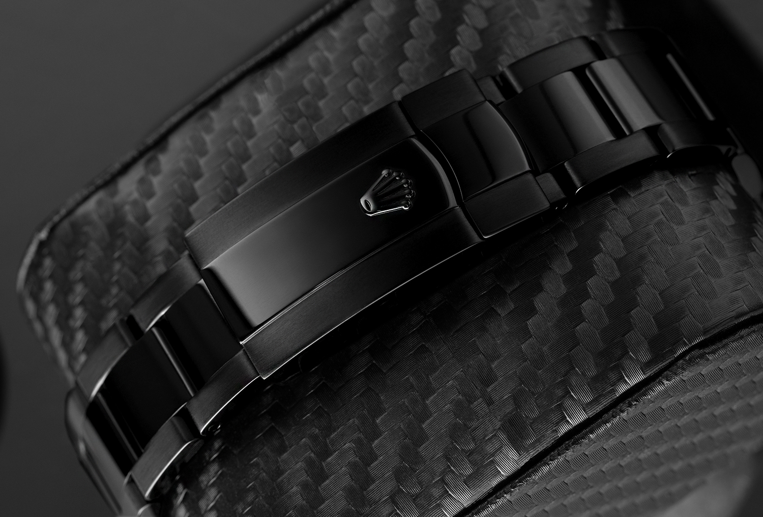 Rolex 41mm Datejust Black PVD/DLC Watch Oyster Band White Dial