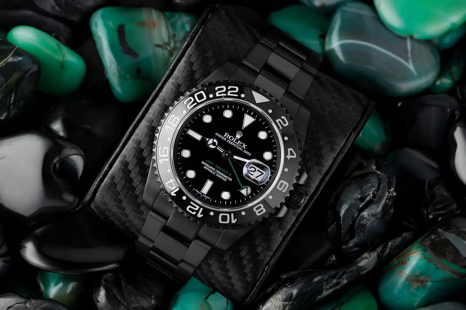 Rolex GMT-Master II Black PVD/DLC Coated Stainless Steel Watch 116710LN – image 5