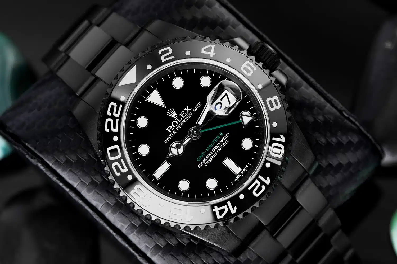 Rolex GMT-Master II Black PVD/DLC Coated Stainless Steel Watch 116710LN – image 4