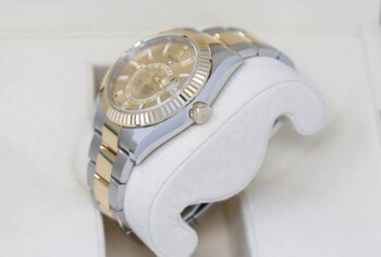 Rolex Sky-Dweller Champagne 326933-0001 Unworn Stainless Steel and Yellow Gold Watch – alternate view