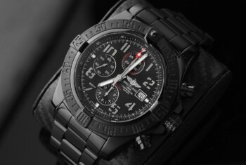 Breitling Super Avenger II Chronograph A13371 Black PVD/DLC Coated Watch, UNWORN $1,000 deposit – alternate view