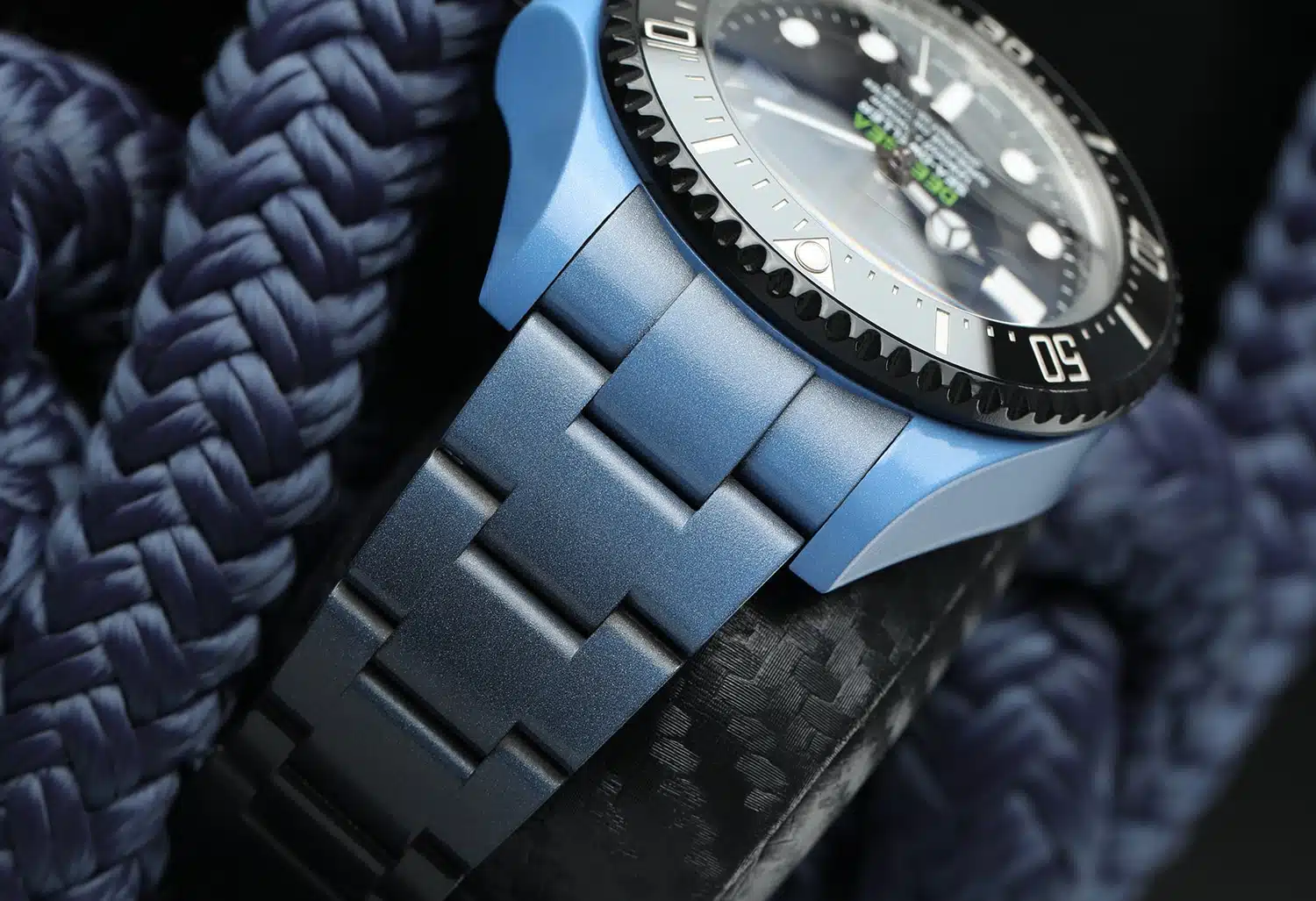 Rolex D-Blue Sea-Dweller Deepsea James Cameron Dial Custom Blue Ceramic 126660 – image 4