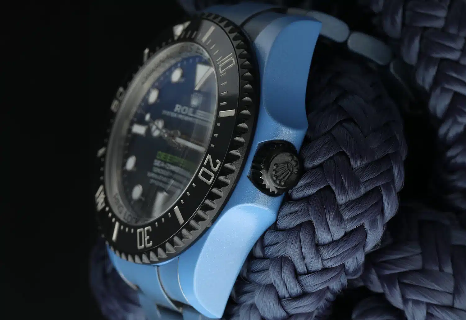 Rolex D-Blue Sea-Dweller Deepsea James Cameron Dial Custom Blue Ceramic 126660 – image 6