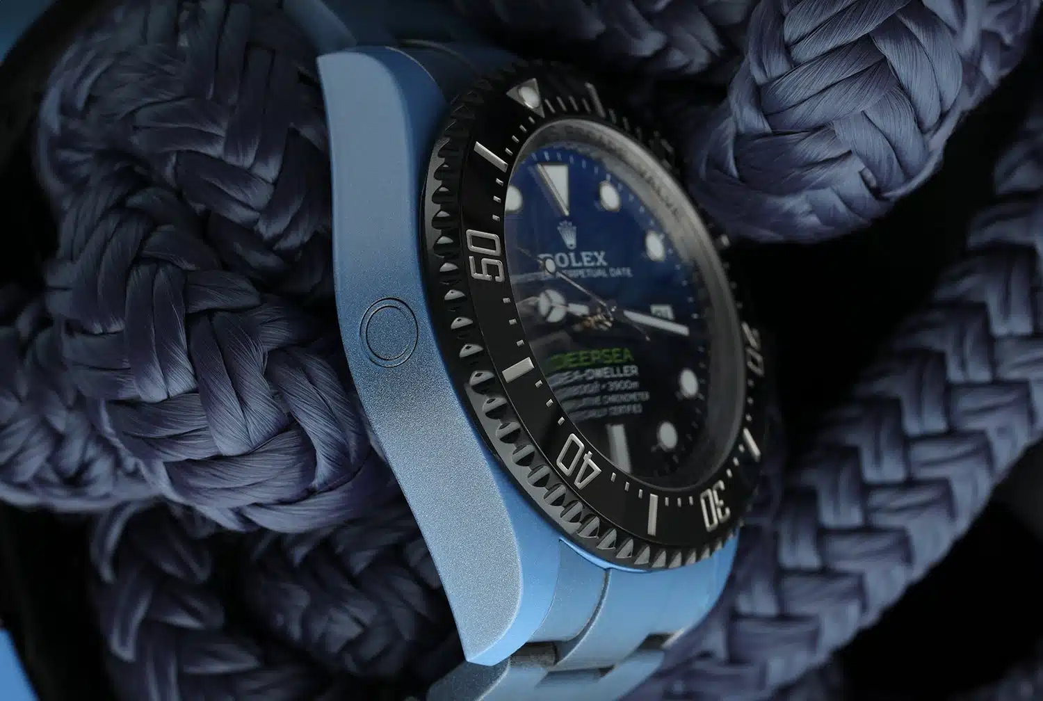 Rolex D-Blue Sea-Dweller Deepsea James Cameron Dial Custom Blue Ceramic 126660 – image 7