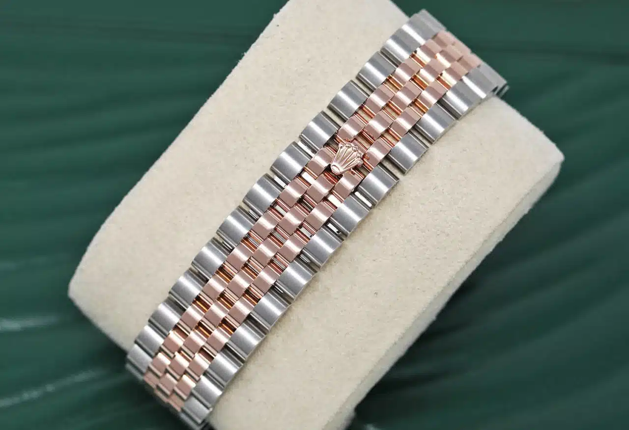 Rolex Datejust 116231-0100 Steel and Rose Gold 36mm Watch Factory Grey Diamond Dial Jubilee  Band – image 5