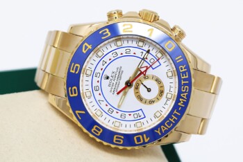 Rolex Yacht-Master II 116688 Yellow Gold Watch Gold Hands