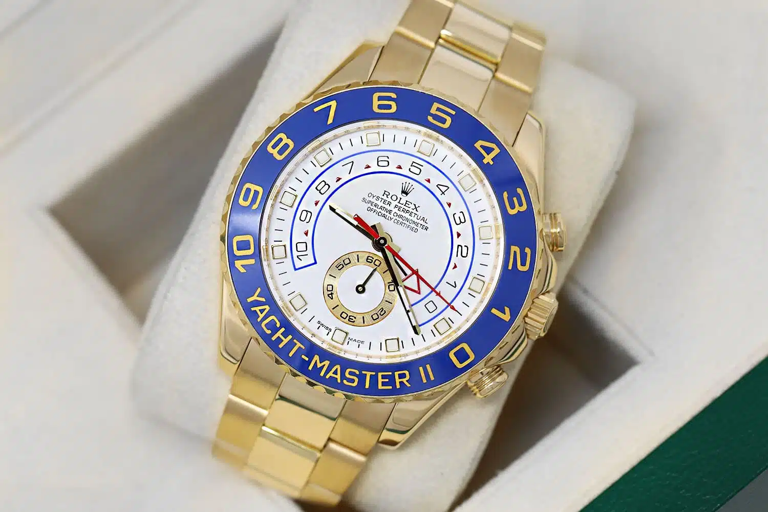 Rolex Yacht-Master II 116688 Yellow Gold Watch Gold Hands – image 6