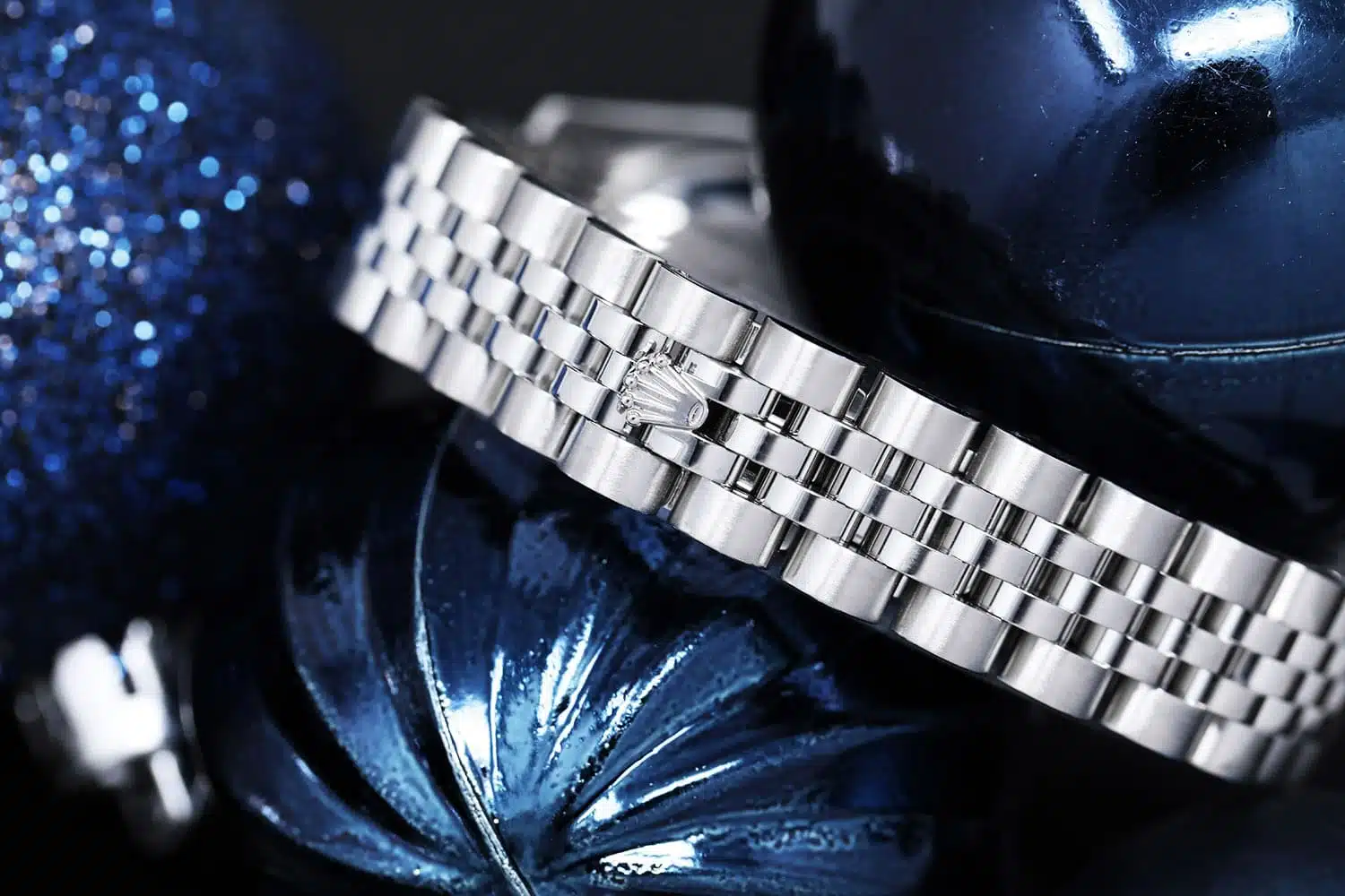 Rolex 26mm Lady-Datejust 179174 Steel & White Gold Watch Blue Roman Dial – image 5