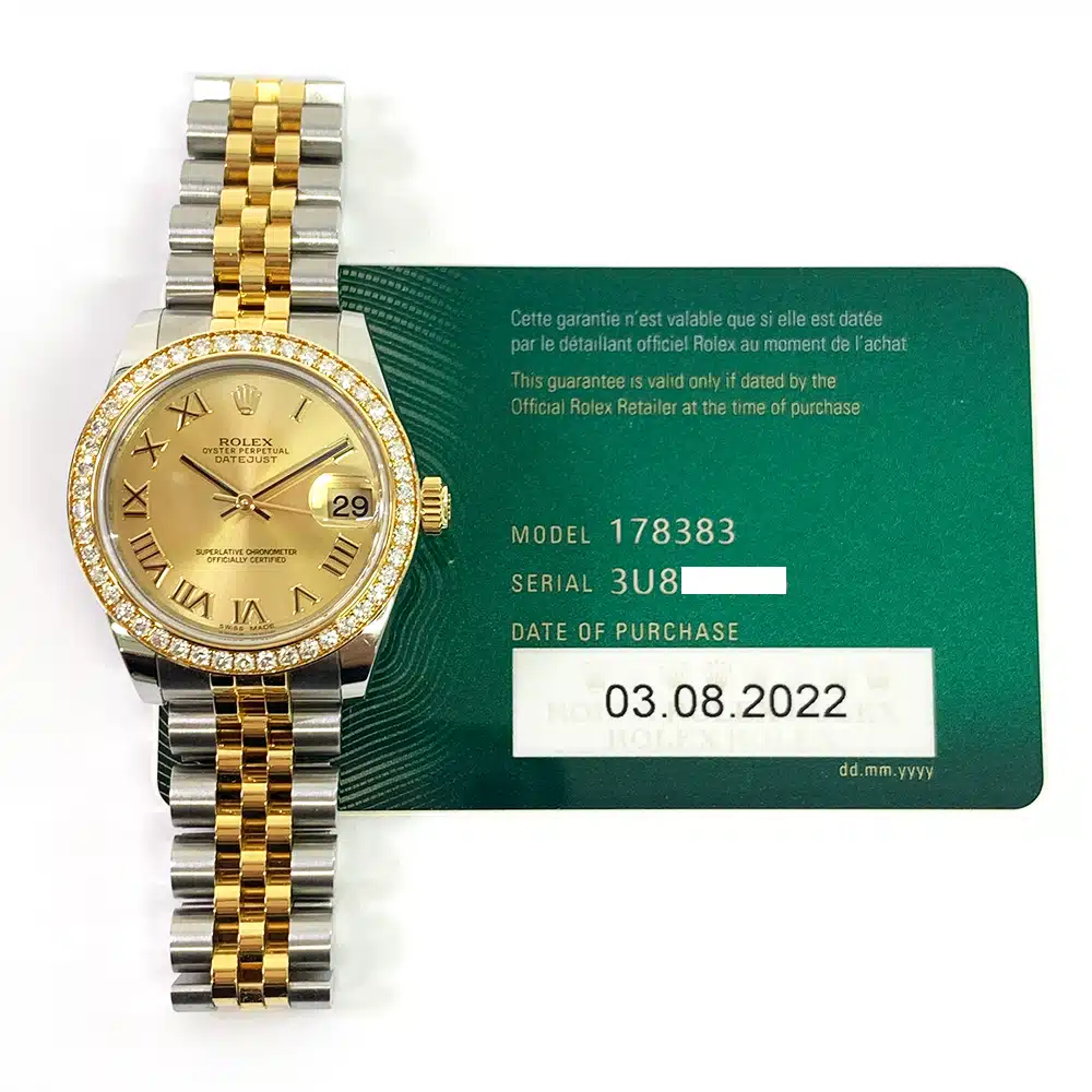 Rolex Datejust 31 178383 Gold/Steel with Champagne Dial Watch 2022 – image 2