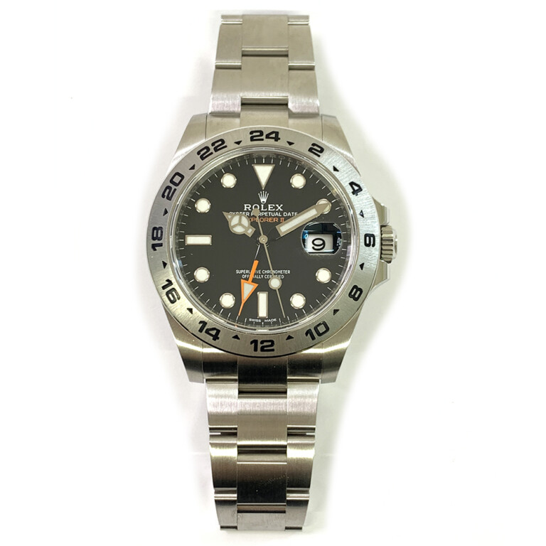Rolex Explorer II Stainless Steel Watch 42mm Oyster 216570 Black Dial 2021