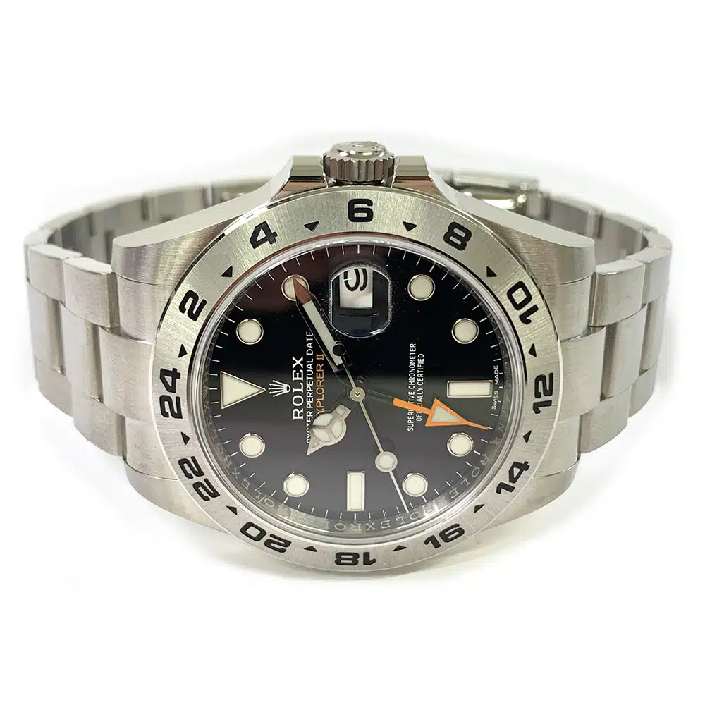 Rolex Explorer II Stainless Steel Watch 42mm Oyster 216570 Black Dial 2021 – image 4